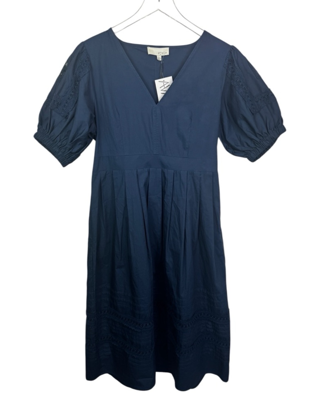 Pinch for Avara Ollie Cottagecore Romantic Milkmaid Midi Dress Puff Sleeve Large